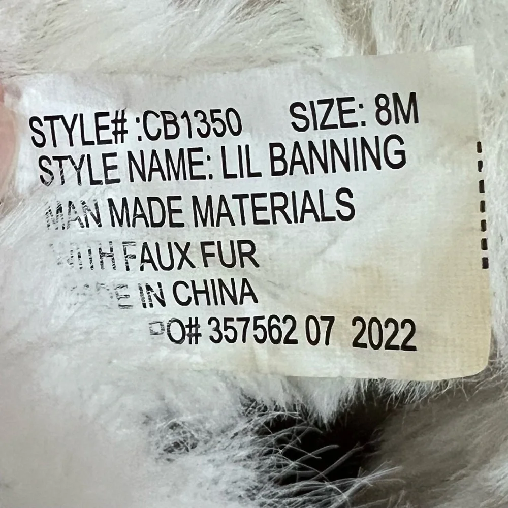Juicy Couture Girls Lil Banning Glitter Rose Pink Faux Fur Lined Winter Boots